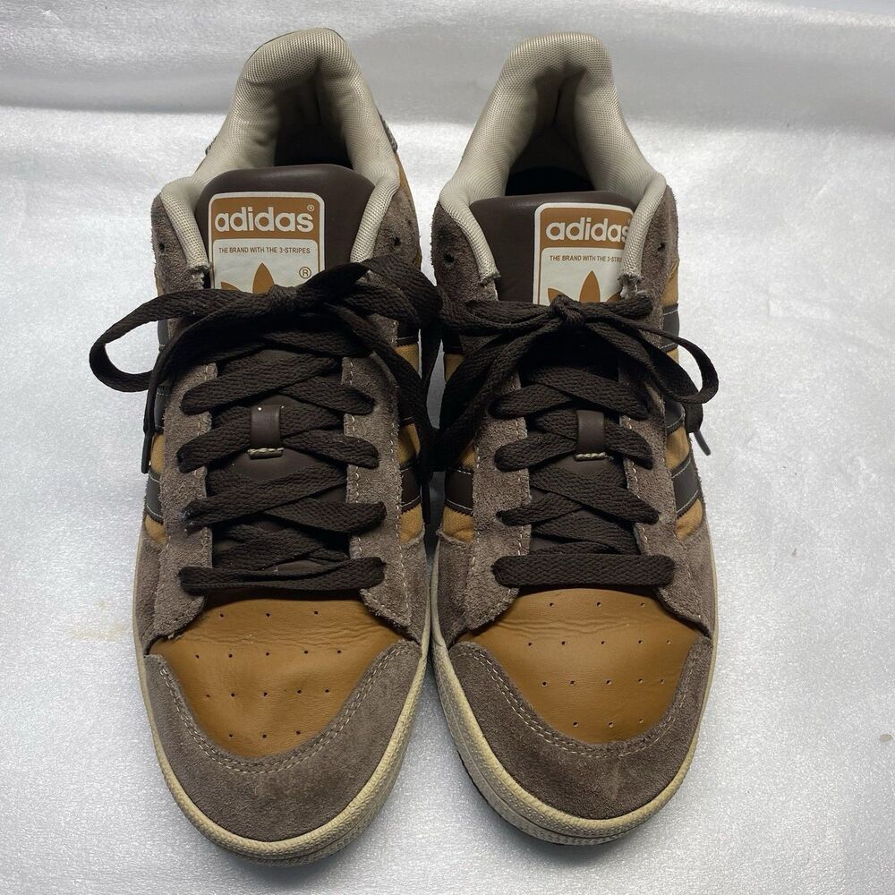 Adidas Daily 3.0 Skate Shoes Mens 11.5 Copper Brown Suede Sneakers